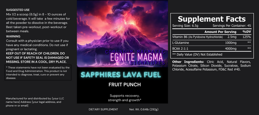 Sapphires Lava Fuel (Fruit Punch)